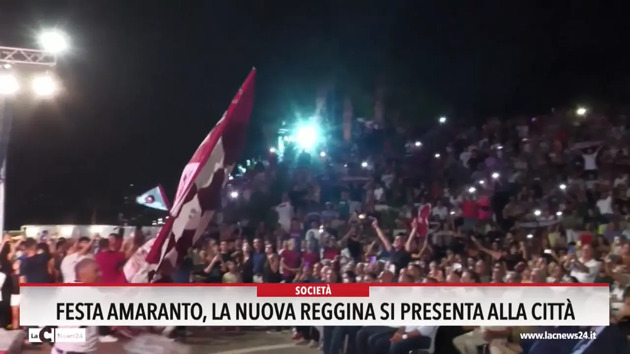 Festa amaranto, la nuova reggina si presenta alla città