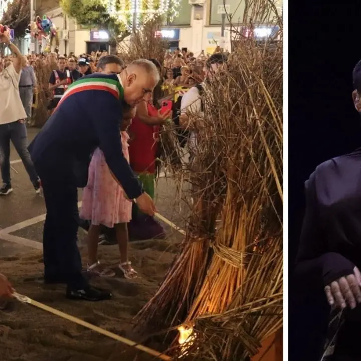 Taurianova, il fuoco di U ’Mbitu apre la festa della Madonna della Montagna tra fede, tradizione e solidarietà\n