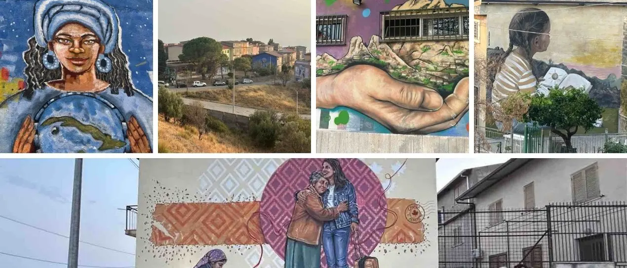 Pentedattilo si trasforma in una galleria d’arte a cielo aperto: inaugurati i murales di “Tra le mani di pietra”\n