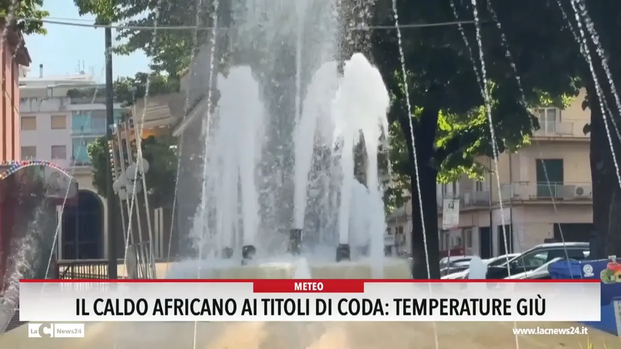Il caldo africano ai titoli di coda: temperature giù