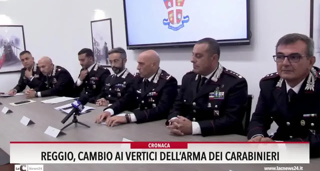 Reggio, cambio ai vertici dell' Arma dei Carabinieri