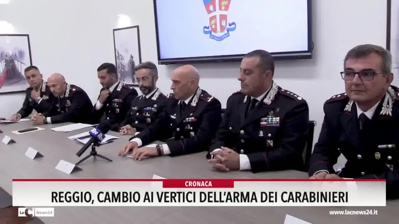 Reggio, cambio ai vertici dell' Arma dei Carabinieri