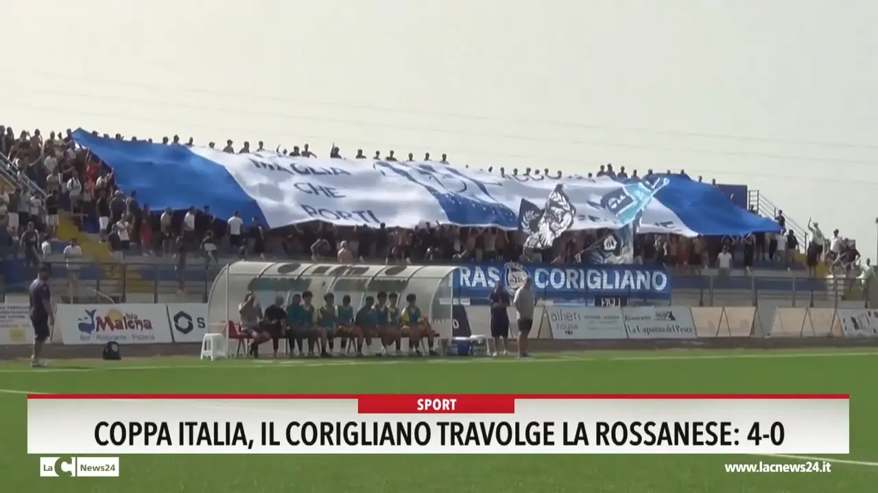 Coppa Italia, il Corigliano travolge la rossanese: 4 0