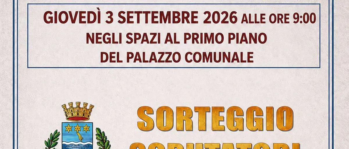 Suppletive Reggio, giovedì\u00A0dalle ore 9 il sorteggio degli scrutatori a Siderno\u00A0\n