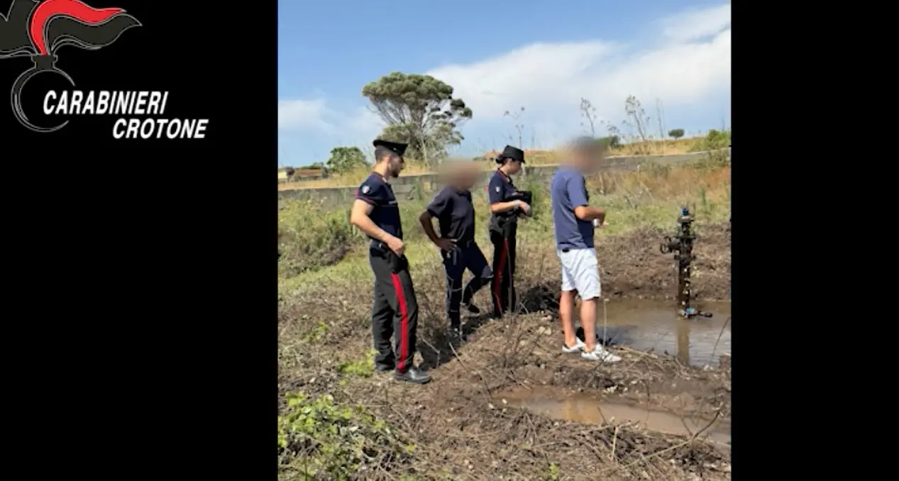 Furti d’acqua nel Crotonese, sette denunce dopo i controlli:\u00A0scoperti allacci abusivi anche in villaggi turistici -Video