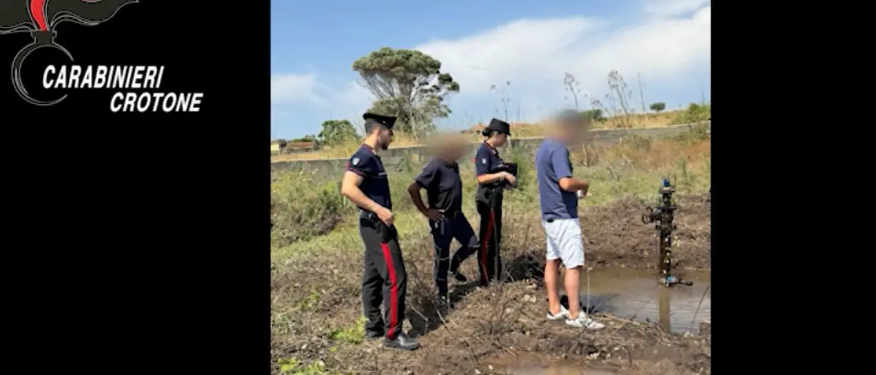 Furti d’acqua nel Crotonese, sette denunce dopo i controlli:\u00A0scoperti allacci abusivi anche in villaggi turistici -Video