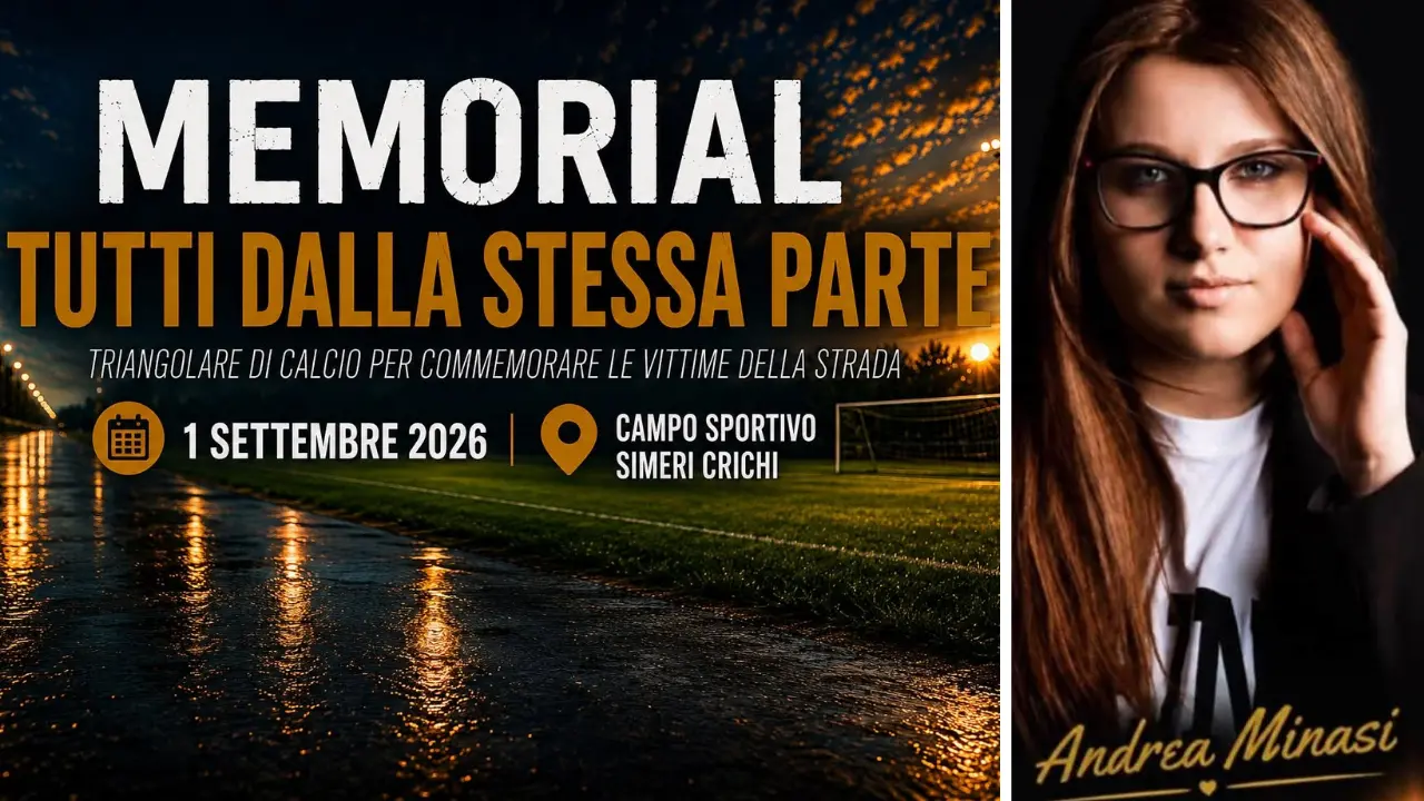 Da Vibo a Simeri Crichi, il ricordo di Andrea Minasi al Memorial per le vittime della strada in Calabria: calcio e impegno contro la strage continua\n