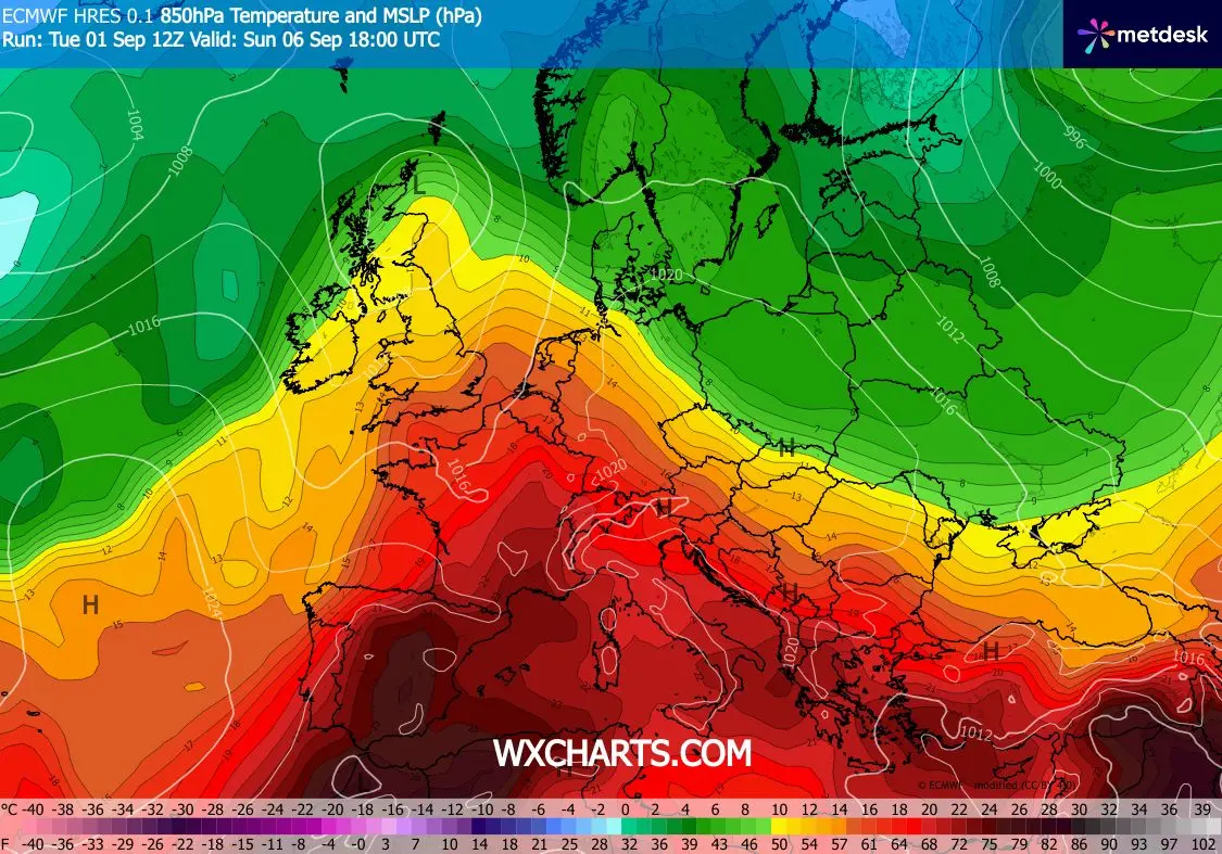 Meteo Cosenza, nuova ondata di caldo africano in arrivo. Punte di 39° nelle aree interne\n