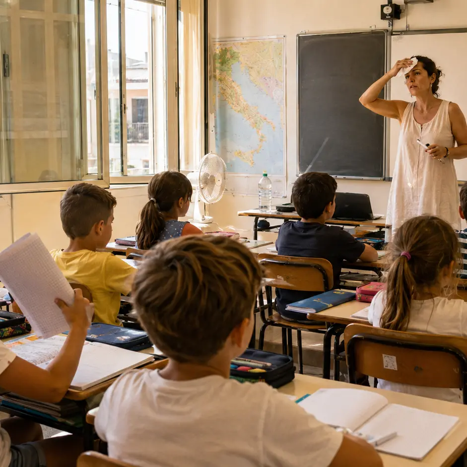 Troppo caldo per stare in classe, il sindaco di Dinami chiede di rinviare l’inizio della scuola al 1° ottobre: «O\u00A0almeno al 22 settembre»\n