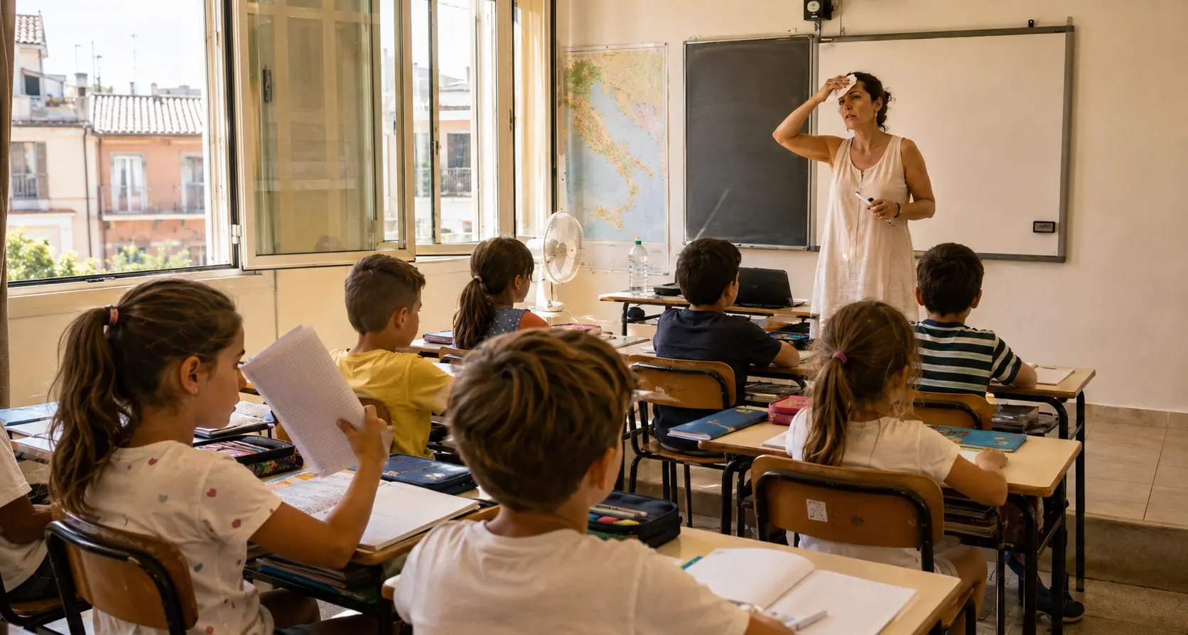 Troppo caldo per stare in classe, il sindaco di Dinami chiede di rinviare l’inizio della scuola al 1° ottobre: «O\u00A0almeno al 22 settembre»\n