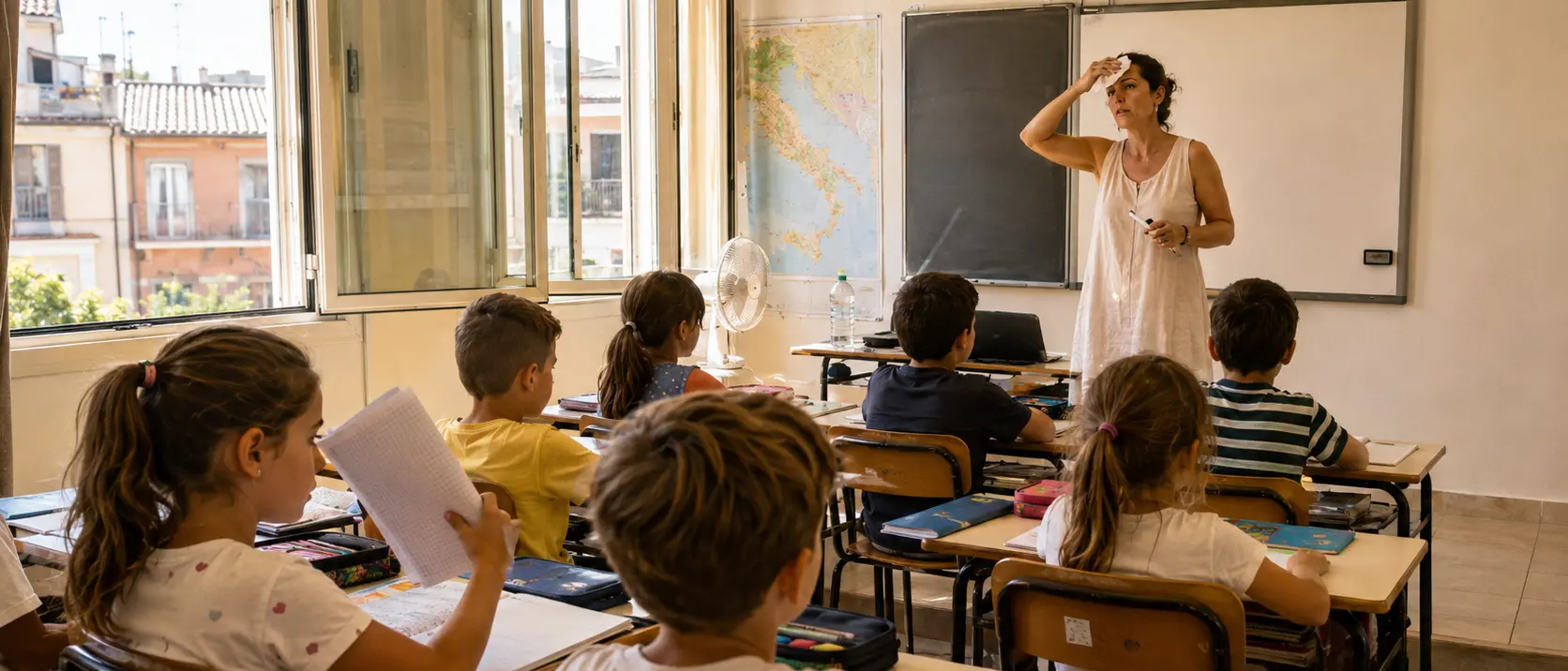 Troppo caldo per stare in classe, il sindaco di Dinami chiede di rinviare l’inizio della scuola al 1° ottobre: «O\u00A0almeno al 22 settembre»\n