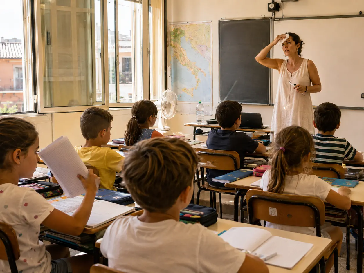 Troppo caldo per stare in classe, il sindaco di Dinami chiede di rinviare l’inizio della scuola al 1° ottobre: «O almeno al 22 settembre»