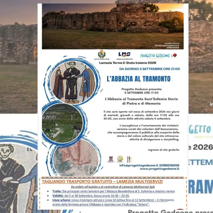 Lamezia riscopre i suoi tesori nascosti:\u00A0visite straordinarie al Putridarium e all'Abbazia di Sant'Eufemia\n