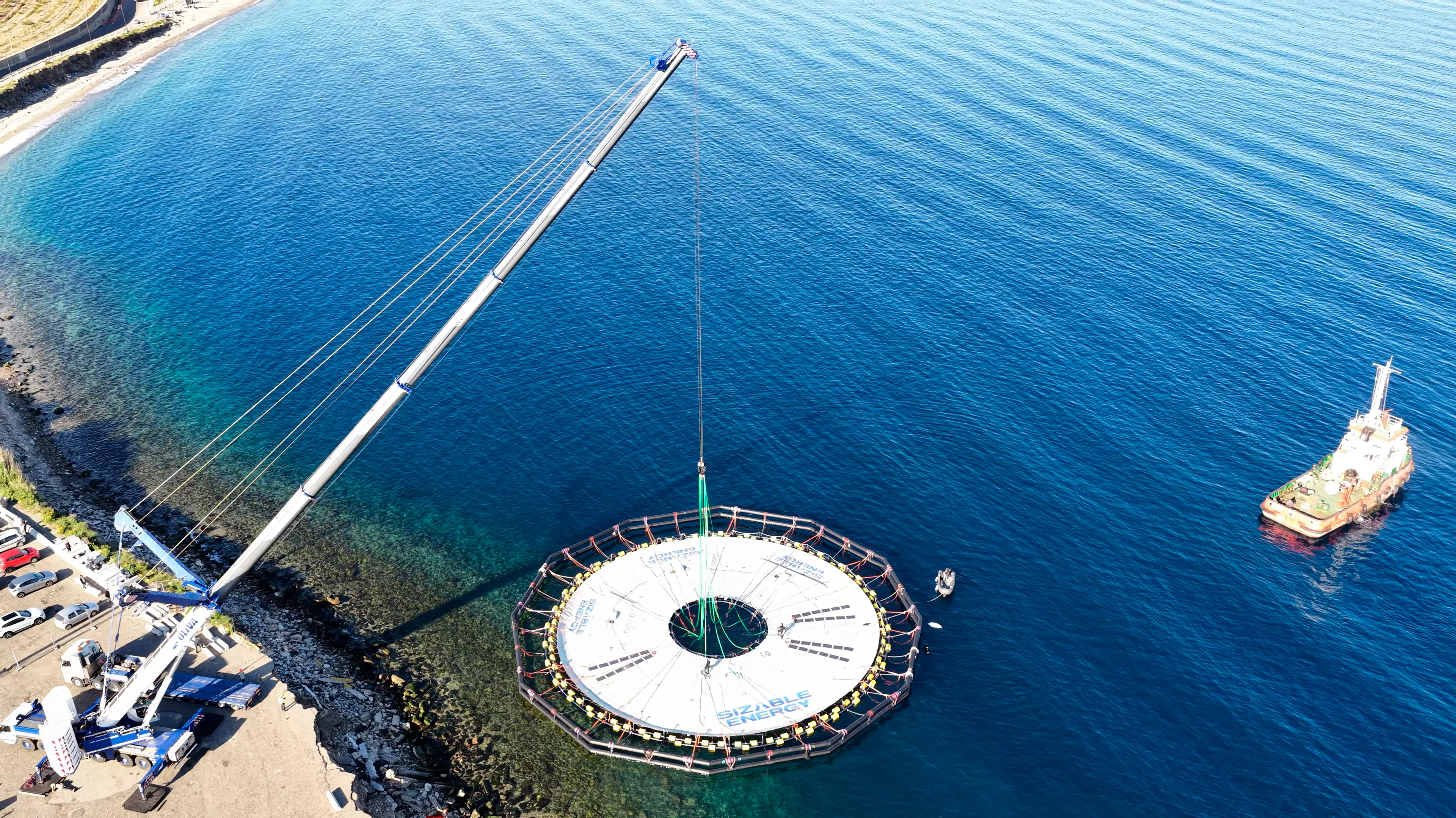 Geodis progetta il trasporto e l’installazione\n\ndi un prototipo di sistema offshore di accumulo di energia in Italia\n