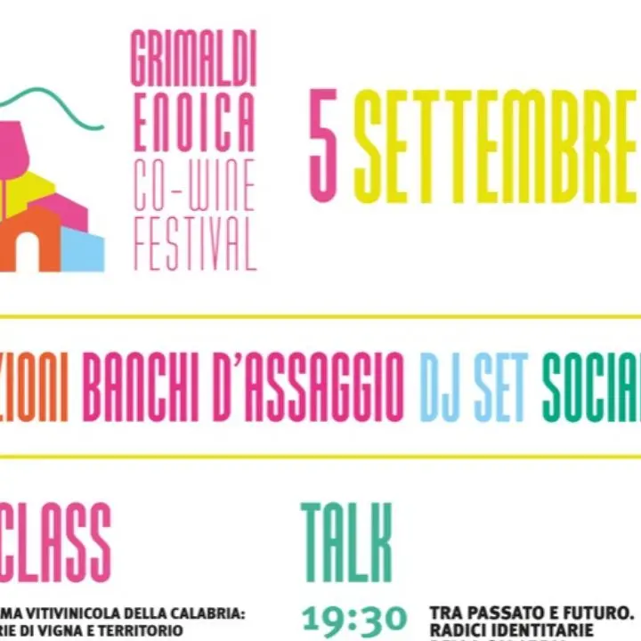 Grimaldi Enoica 2026, domani il Savuto celebra vino, territori, cultura e musica\n