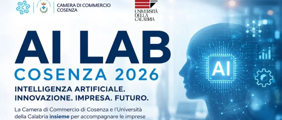 AI LAB Cosenza 2026, servizi e contributi fino a 7.500 euro per impresa\n