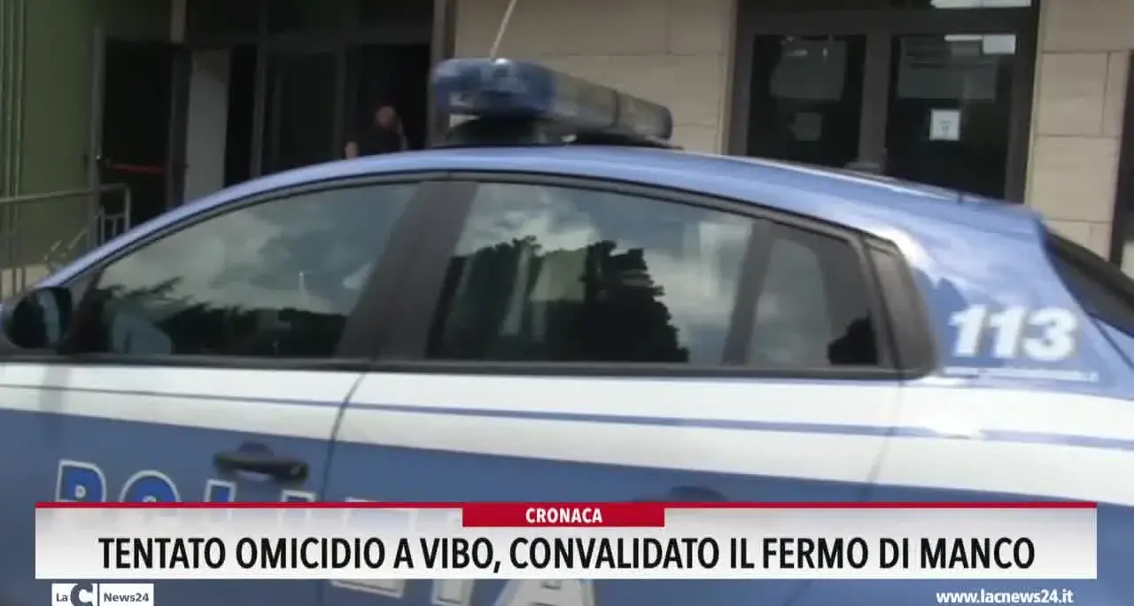 Tentato omicidio a Vibo, convalidato il fermo di Manco