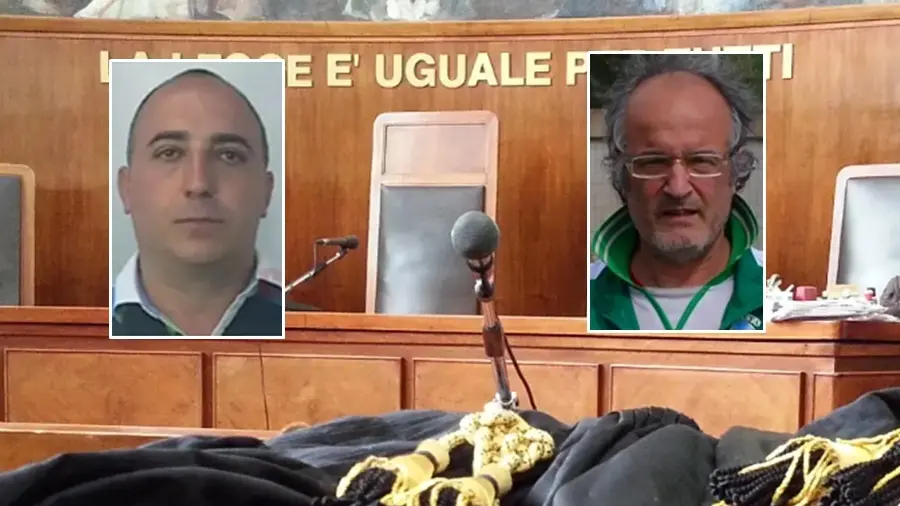 <p>Nei riquadri sinistra verso destra: Michele Silvano Mazzeo e Mario Solano</p>\\n
