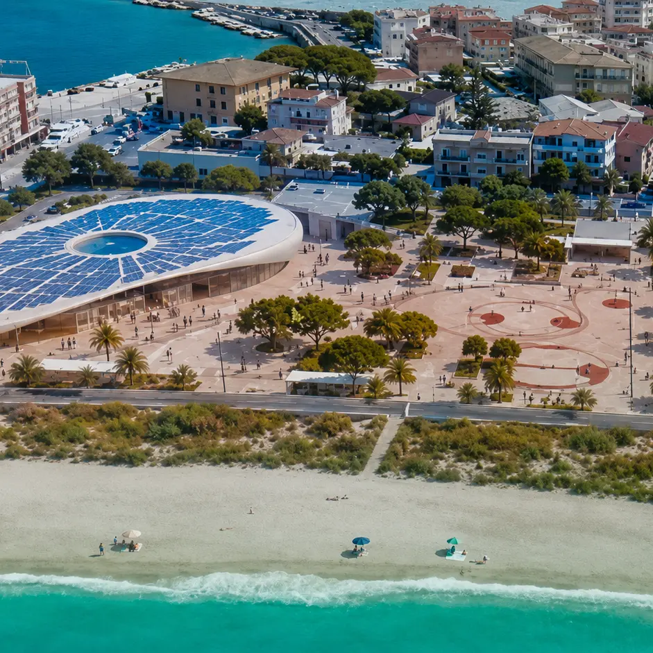L’acquario di Vibo Marina prende forma... sulla carta, Romeo diffonde un rendering e incontra i progettisti: «Primo passo verso la realizzazione»\n