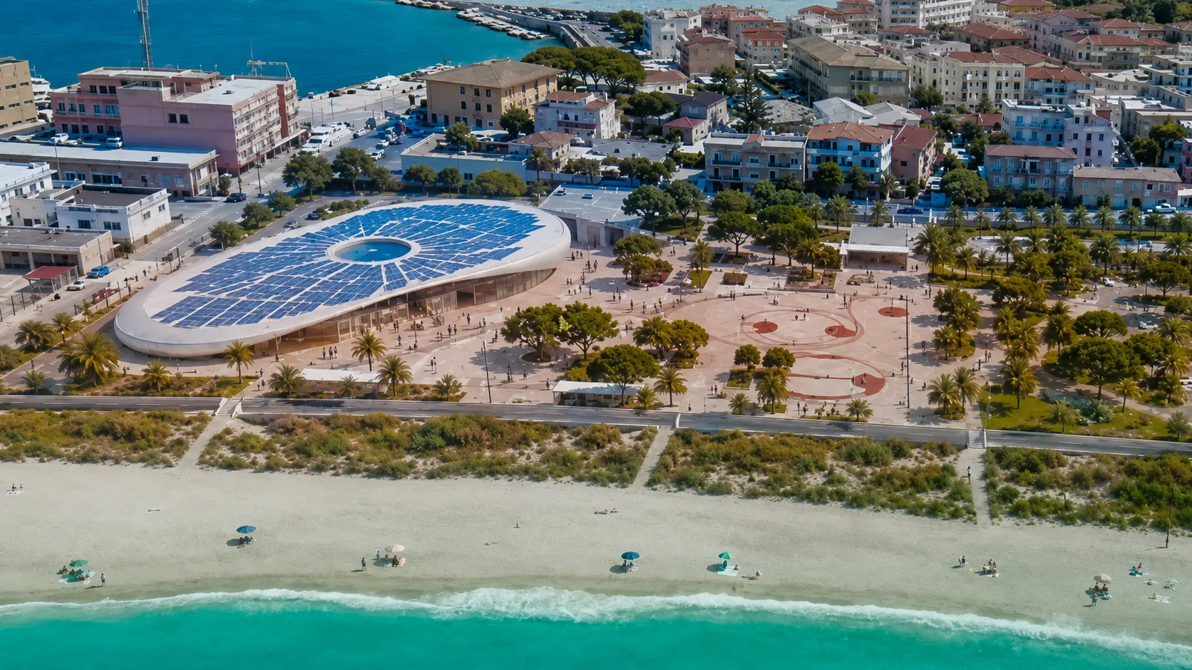L’acquario di Vibo Marina prende forma... sulla carta, Romeo diffonde un rendering e incontra i progettisti: «Primo passo verso la realizzazione»\n