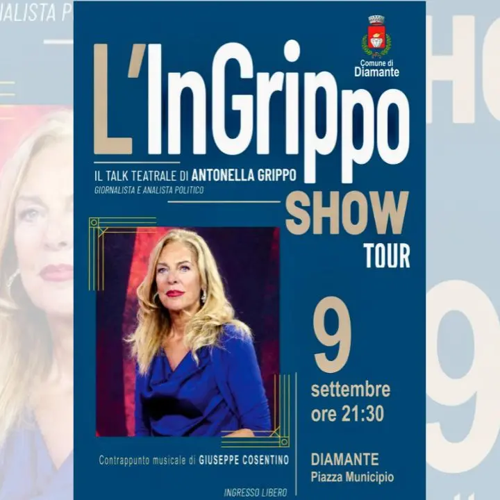 Politica, musica e ironia sul palco: l’InGrippo show tour torna a Diamante il 9 settembre\n