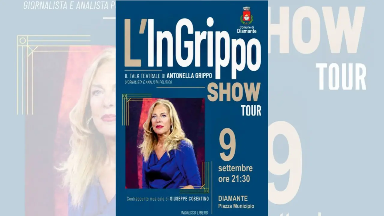 Politica, musica e ironia sul palco: l’InGrippo show tour torna a Diamante il 9 settembre\n