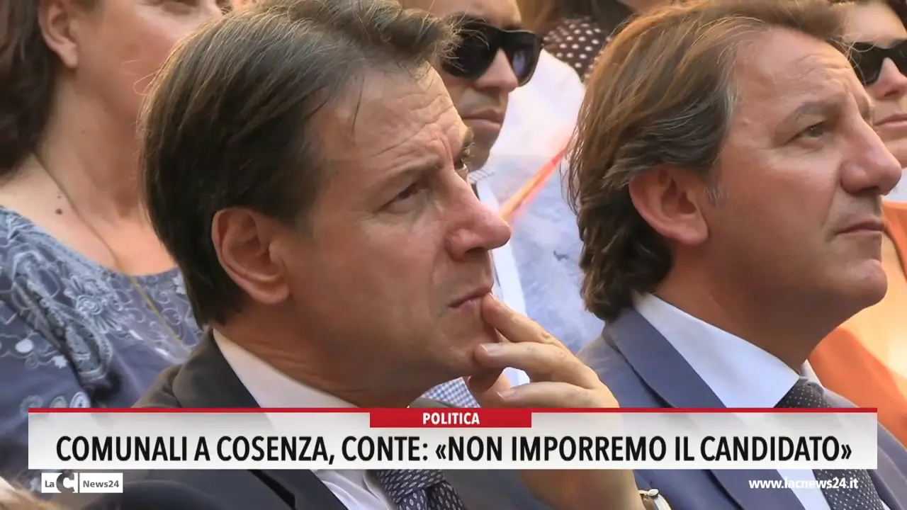 Comunali a Cosenza, Conte: «Non imporremo il candidato»