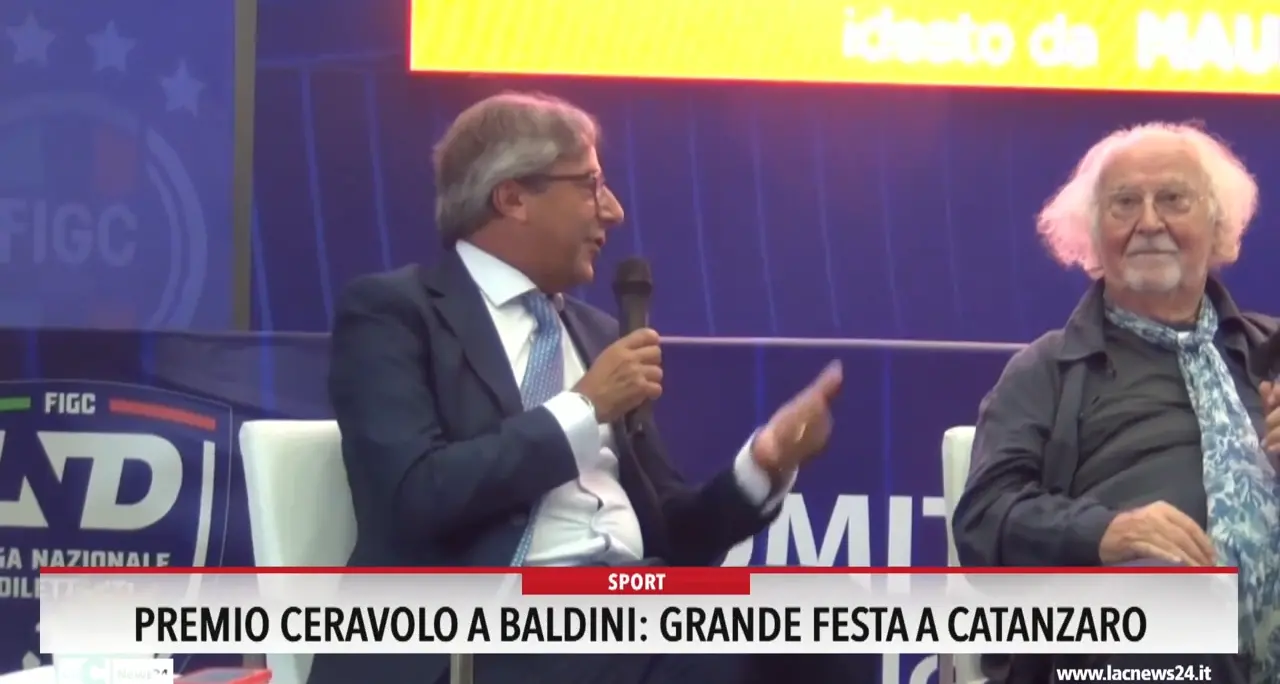 Premio Ceravolo a Baldini: grande festa a Catanzaro