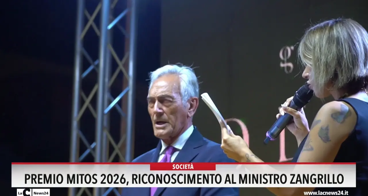 Premio Mitos 2026, riconoscimento al ministro Zangrillo