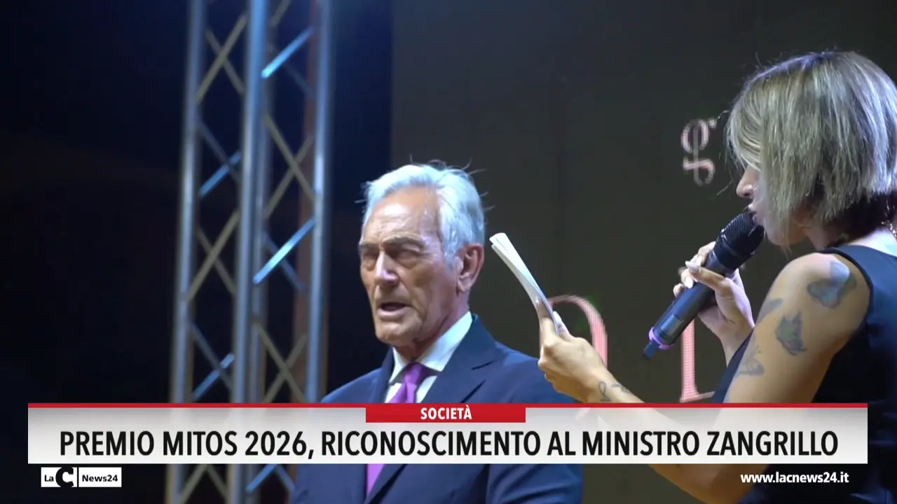 Premio Mitos 2026, riconoscimento al ministro Zangrillo