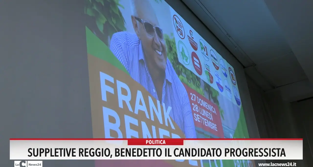 Suppletive Reggio, Benedetto il candidato progressista