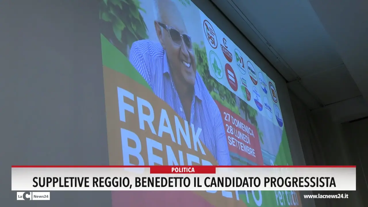 Suppletive Reggio, Benedetto il candidato progressista