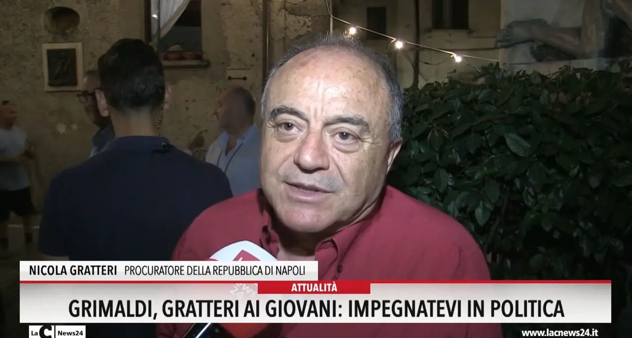 Grimaldi, Gratteri ai giovani: «Impegnatevi in politica»