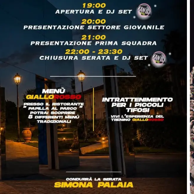 <p>US Catanzaro, tutti al Parco della Biodiversità: stasera la squadra si presenta al popolo giallorosso.<span style=\"color:hsl(0, 75%, 60%);\"> Diretta social su LaC</span></p>