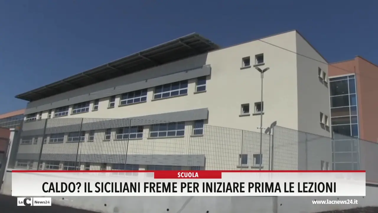 Caldo? Il Siciliani freme per iniziare prima le lezioni
