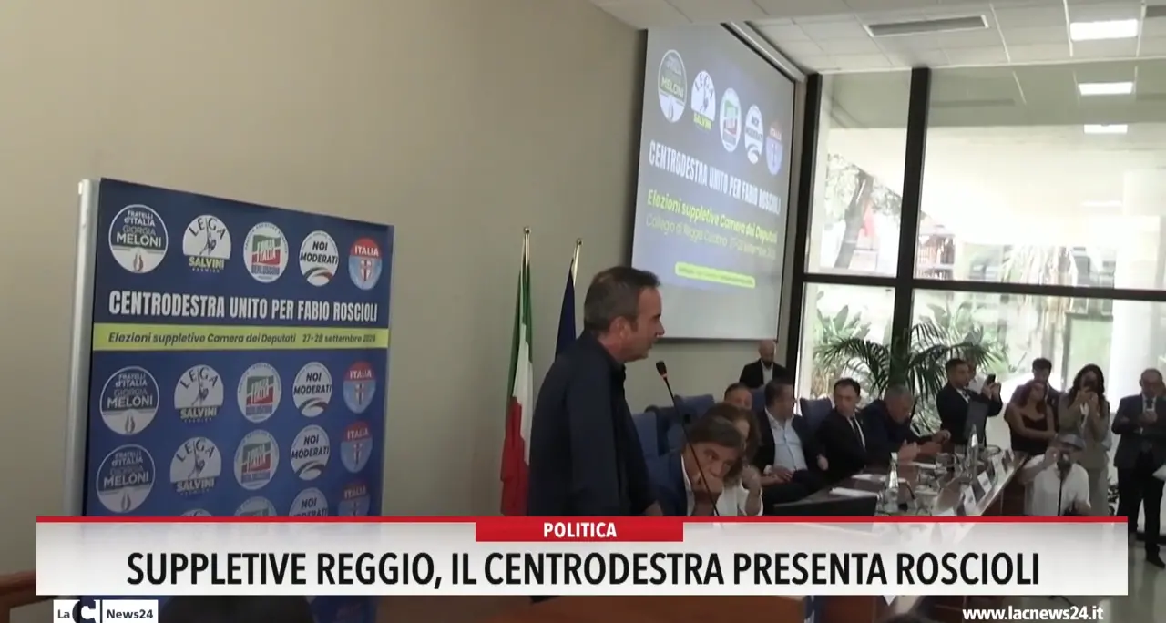 Suppletive Reggio, il centrodestra presenta Roscioli