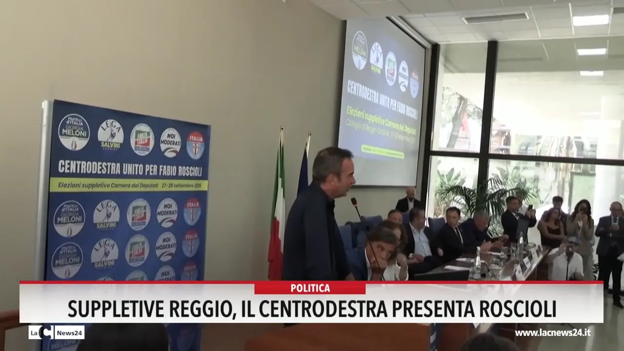 Suppletive Reggio, il centrodestra presenta Roscioli