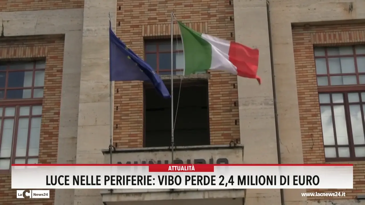 Luce nelle periferie: Vibo perde 2,4 milioni di euro
