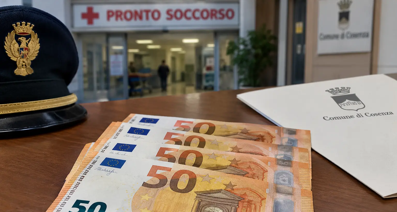 Smarriti 200 euro al Pronto Soccorso di Cosenza: il Comune pubblica un singolare avviso\u00A0\n