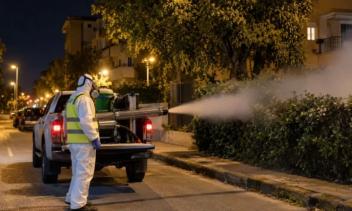 Disinfestazione a Cosenza dall’11 al 17 settembre: calendario completo, zone e precauzioni\n