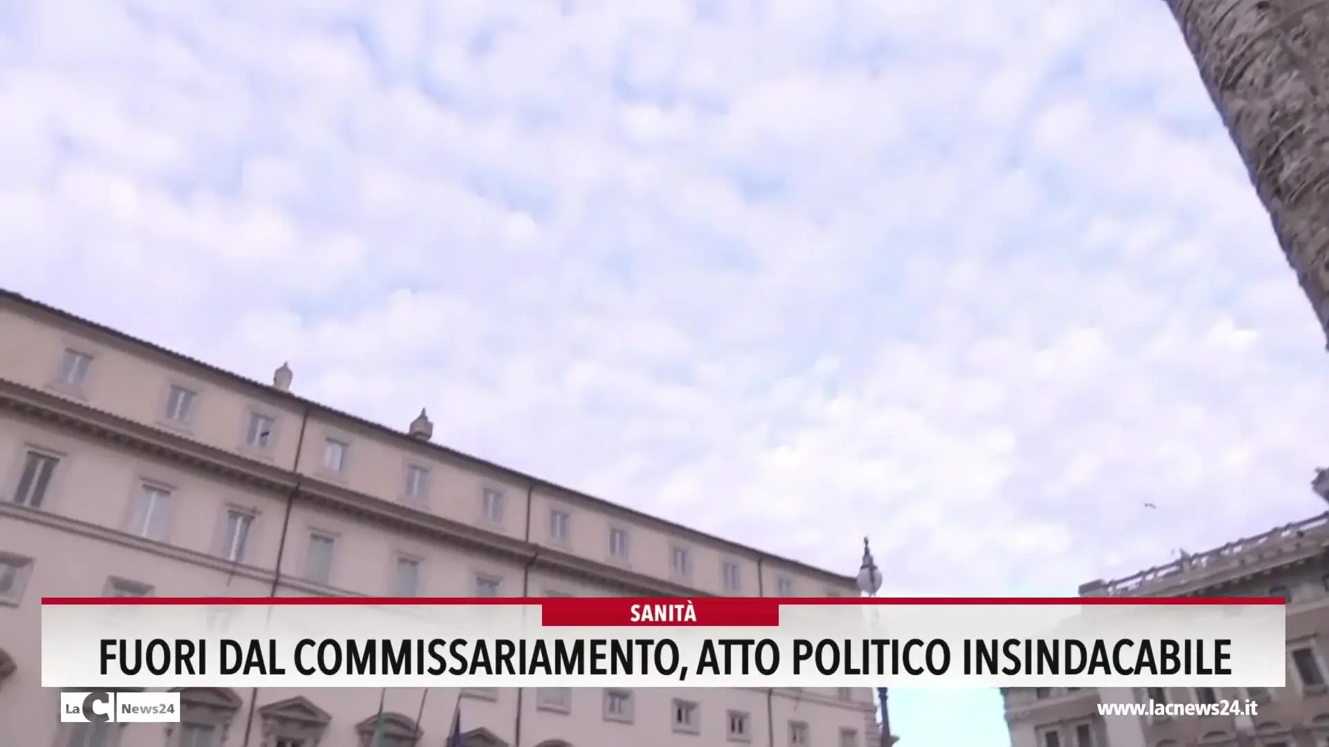 Fuori dal commissariamento, atto politico insindacabile
