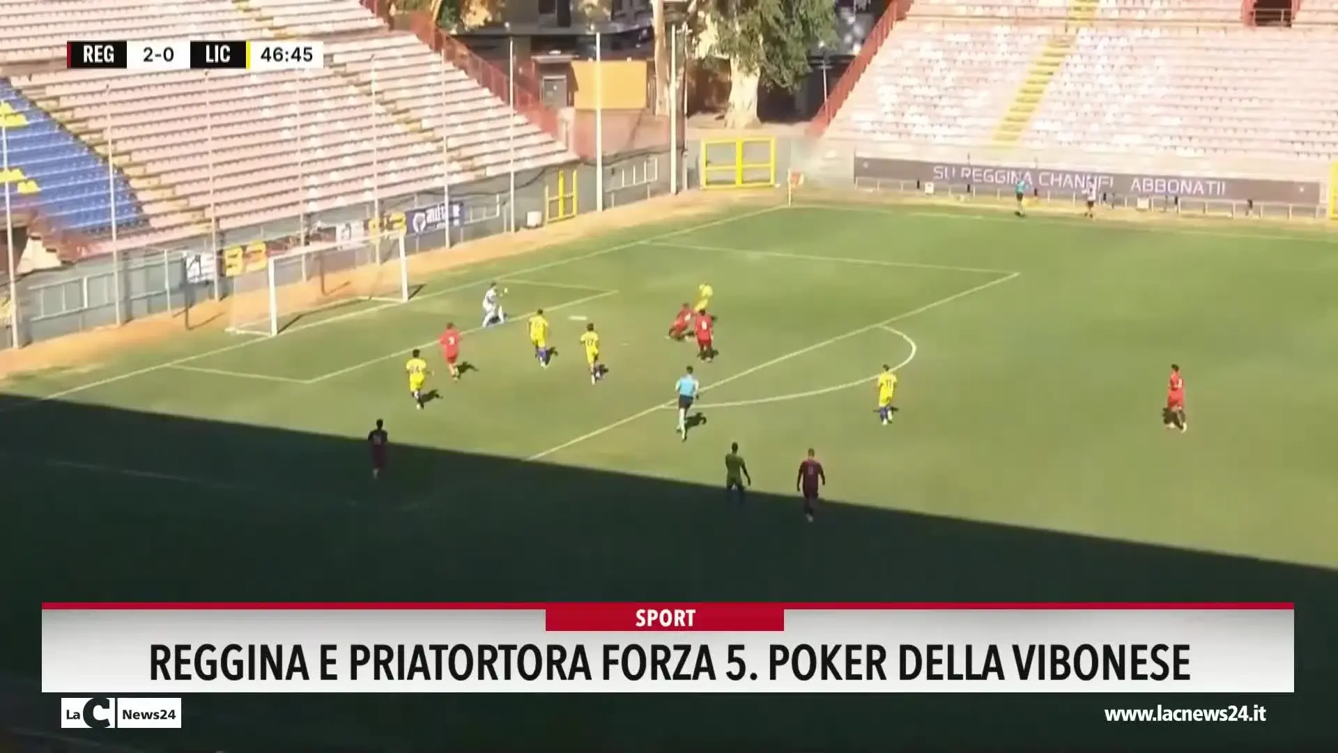 Reggina e Praiatortora forza 5. Poker della Vibonese