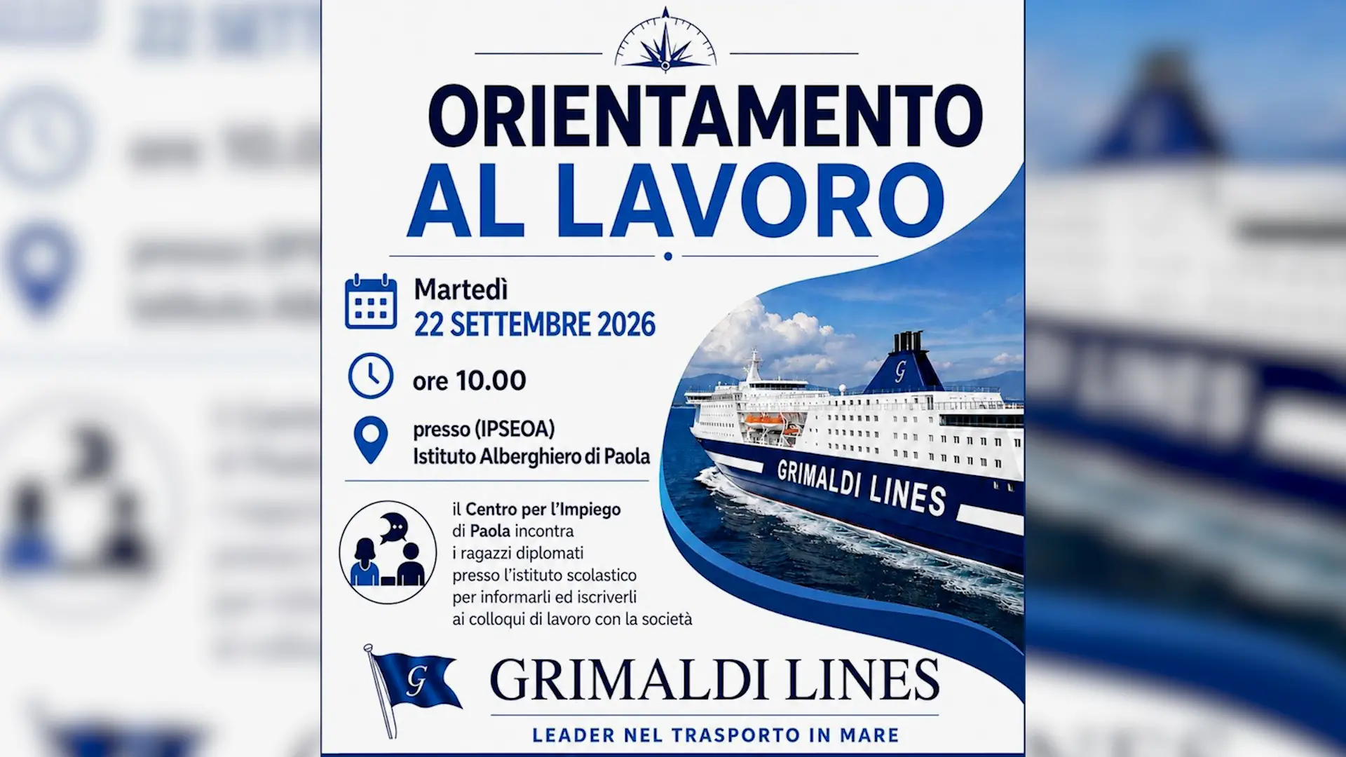 <p>La locandina dell'evento di Paola</p>\\n