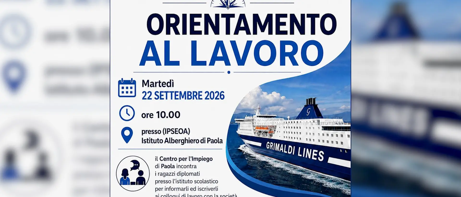 Grimaldi Lines cerca centinaia di operatori marittimi: doppio Job Day a Cosenza e Paola. Ecco chi assume\n