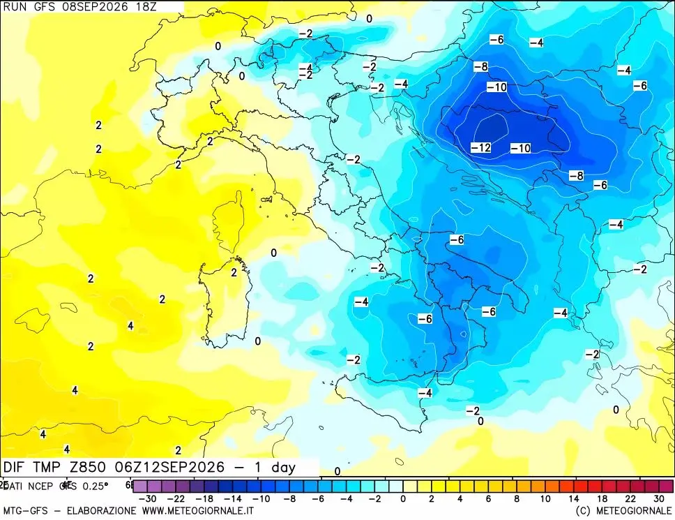 Slitta a sabato l’abbassamento delle temperature, permane il caldo secco