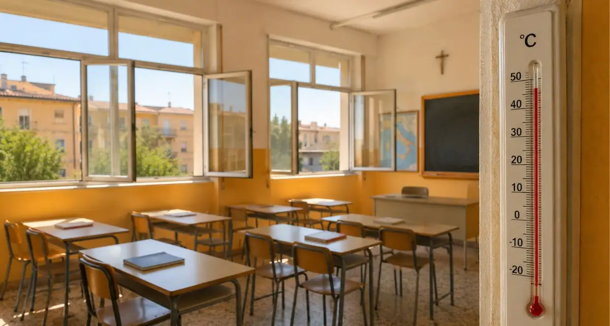 <p>Caldo record, il Comune di Catanzaro dispone l'<span style=\"color:hsl(0, 75%, 60%);\">uscita anticipata dalle scuole</span> dal 14 al 19 settembre</p>