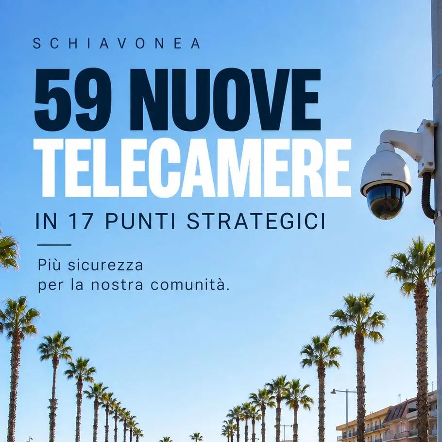 Corigliano Rossano, a Schiavonea\u00A0la nuova videosorveglianza: 59 telecamere in 17 punti strategici\n