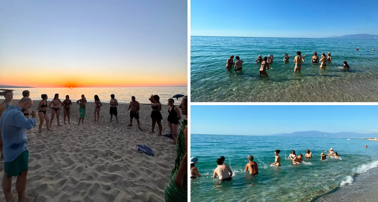 “Body Water Music”, dalle aule al mare di Pizzo:\u00A0il conservatorio Torrefranca sperimenta nuove forme di musica tra acqua, corpo e voce\n