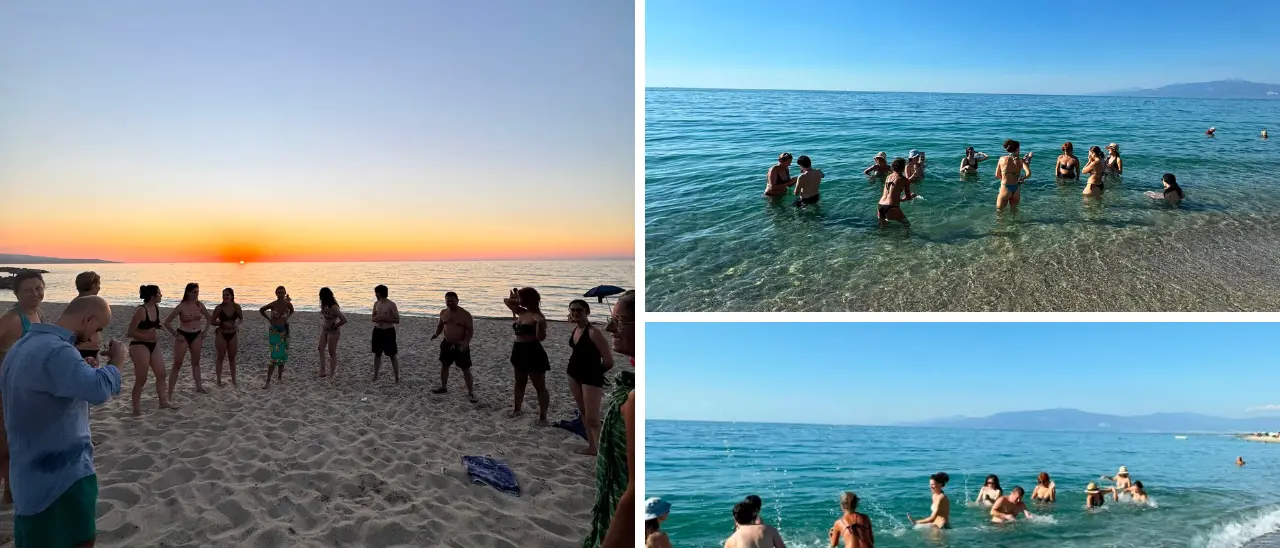 “Body Water Music”, dalle aule al mare di Pizzo:\u00A0il conservatorio Torrefranca sperimenta nuove forme di musica tra acqua, corpo e voce\n