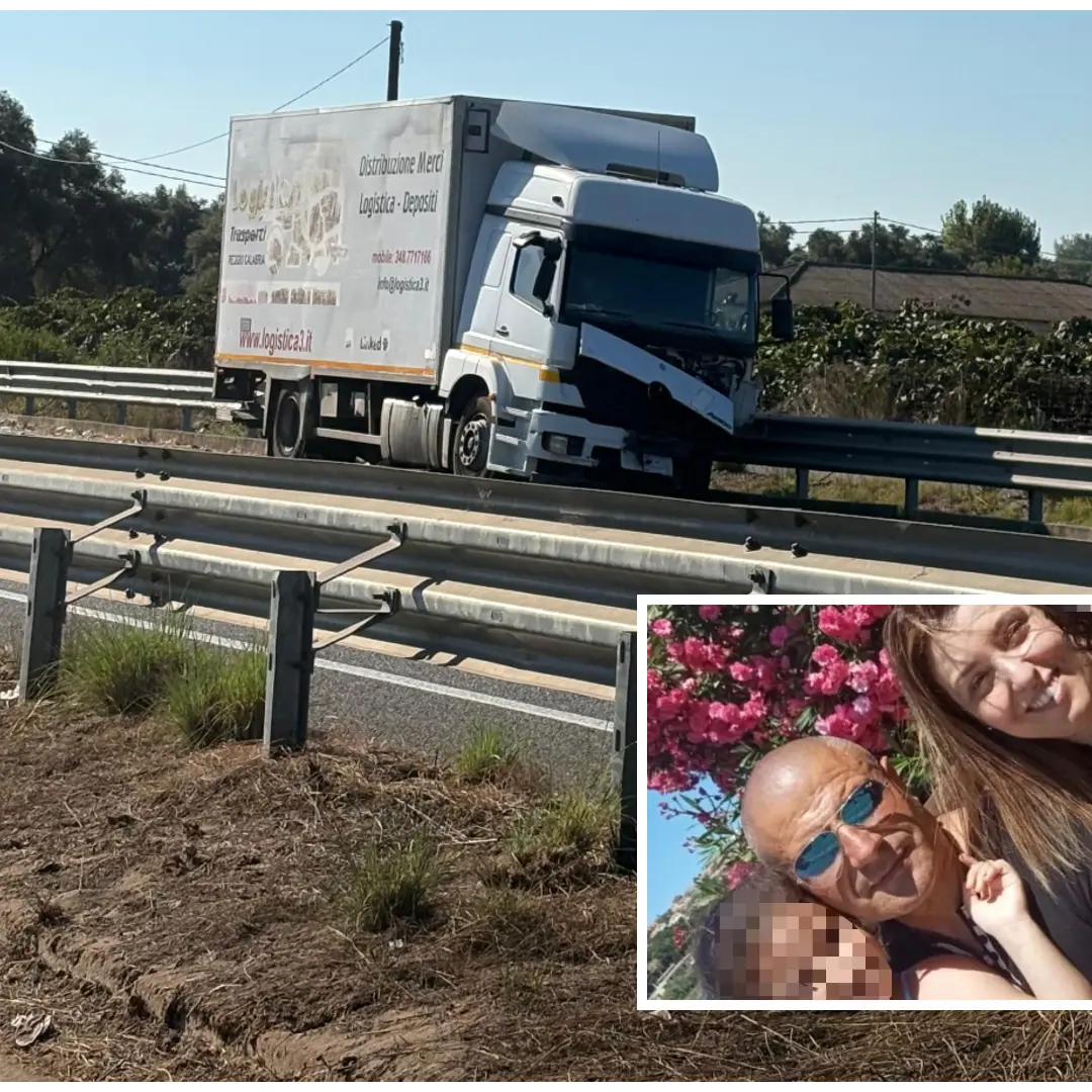 Incidente a Rosarno, impatto fatale tra un'auto e un camion: tre morti e un ferito\n